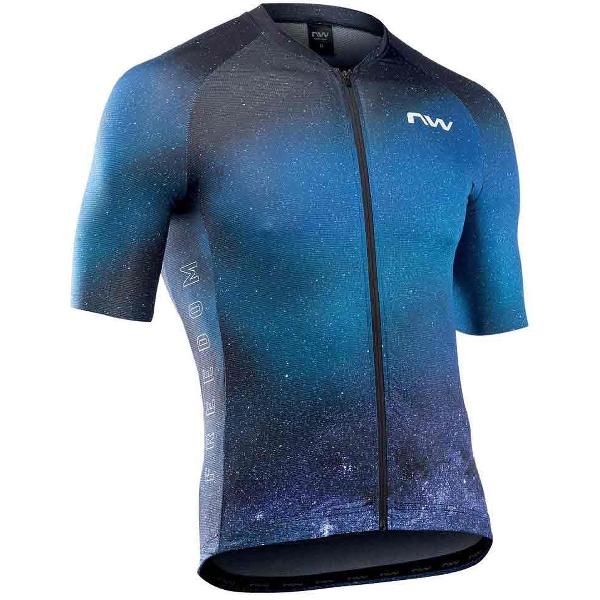 NORTHWAVE Freedom Korte Mouwen Fietsshirt Heren - Blue - XL