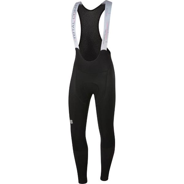 Sportful Fietsbroek lang met bretels Dames Zwart - TOTAL COMFORT WOMAN BIBTIGHT BLACK - L