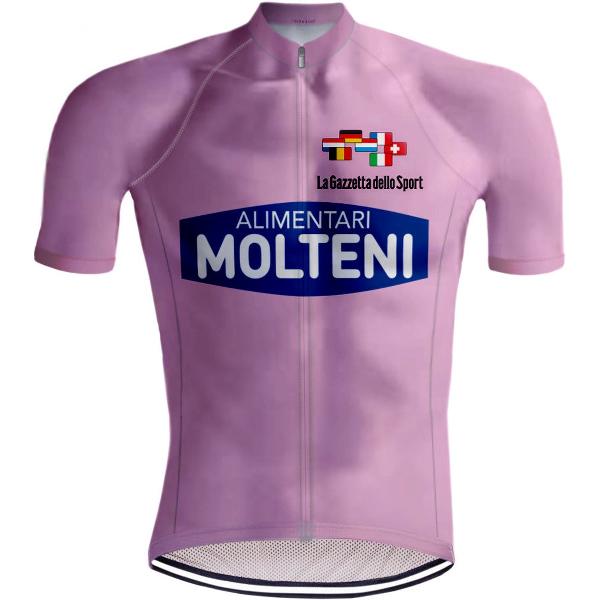 Retro Wielershirt Molteni Giro d'Italia Roze - REDTED - XS