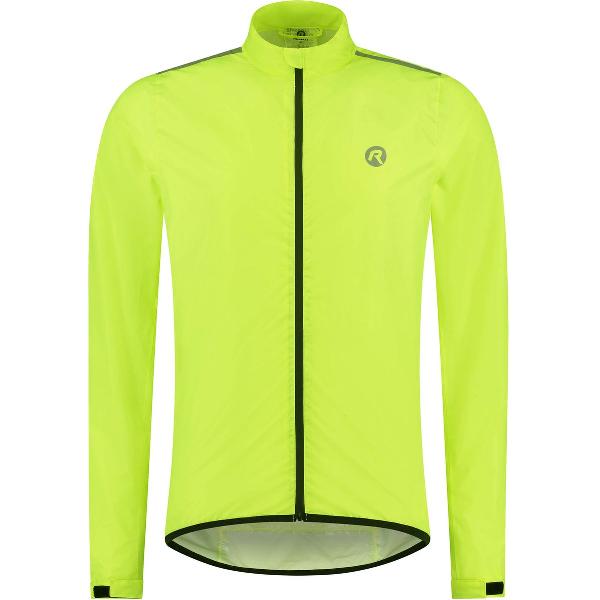 Rogelli Core Regenjas - Fietsregenjack - Heren - Fluor-Geel - Maat 3XL