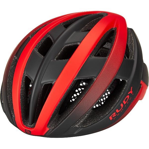 Rudy Project Venger Road Helm, zwart/rood Hoofdomtrek S | 51-55cm