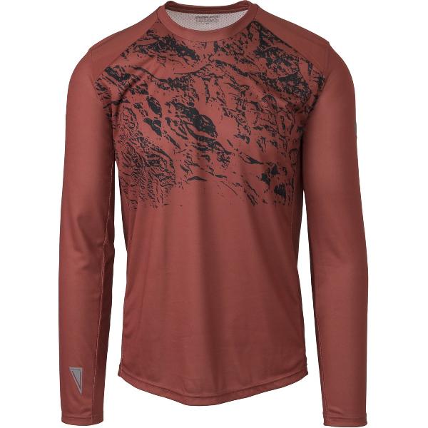 MTB Fietsshirt Lange Mouwen Venture Unisex - Rood - XXL