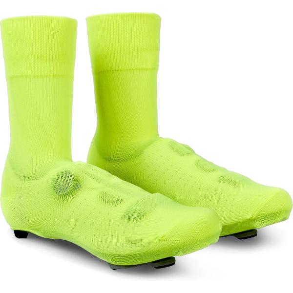 GripGrab - Primavera Knitted Overschoenen Lente Herfst Wielren Cover Sokken - Geel Hi-Vis - Unisex - Maat One Size