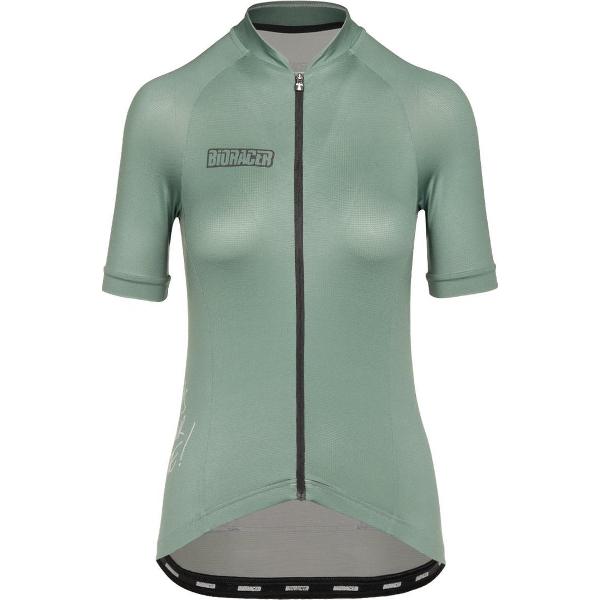 BIORACER Fietsshirt Dames - Fietskledij Metalix - Wielrennen - Groen XS