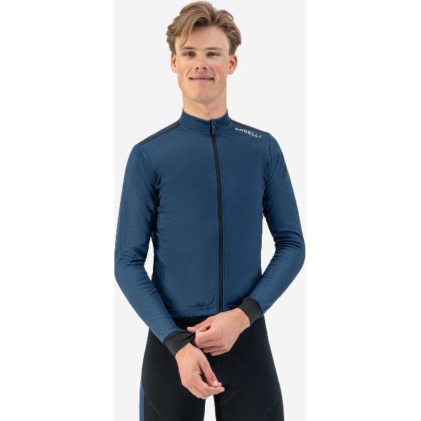 Rogelli Core Fietsshirt - Lange Mouwen - Heren - Donkerblauw - Maat M