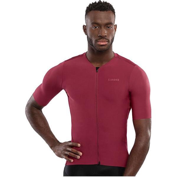 SIROKO SRX Pro Dirty Kanza Korte Mouwen Fietsshirt Heren - Maroon - M