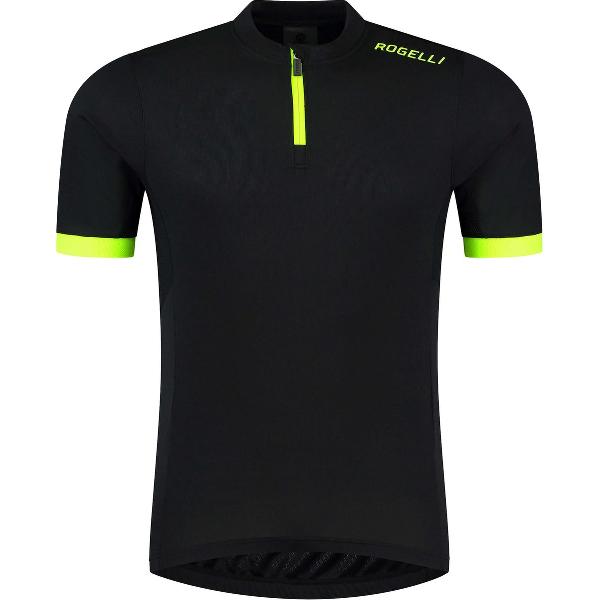 Rogelli Core Fietsshirt Heren - Korte Mouwen - Wielershirt - Zwart, Fluor - Maat 6XL