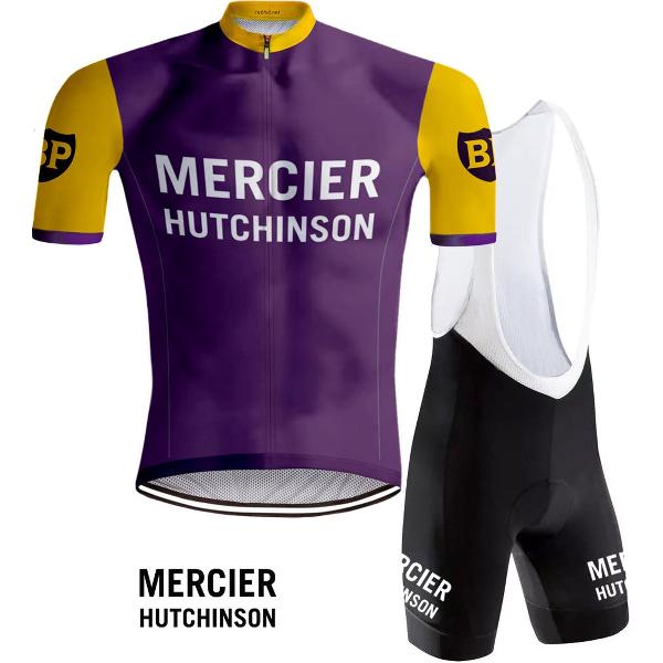 Retro Wielertenue Mercier Hutchinson - REDTED - XL