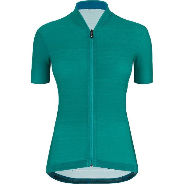 Santini Fietsshirt Korte mouwen Petrol Dames - Colore S/S Jersey For Women Petrol Green - XS