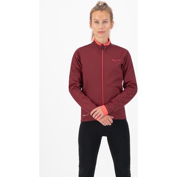 Rogelli Essential Winterjack - Dames - Fietsjack - Bordeaux/Coral - Maat 2XL