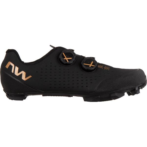 Northwave Rebel Fietsschoenen - Maat 42 - Unisex - Zwart - Goud