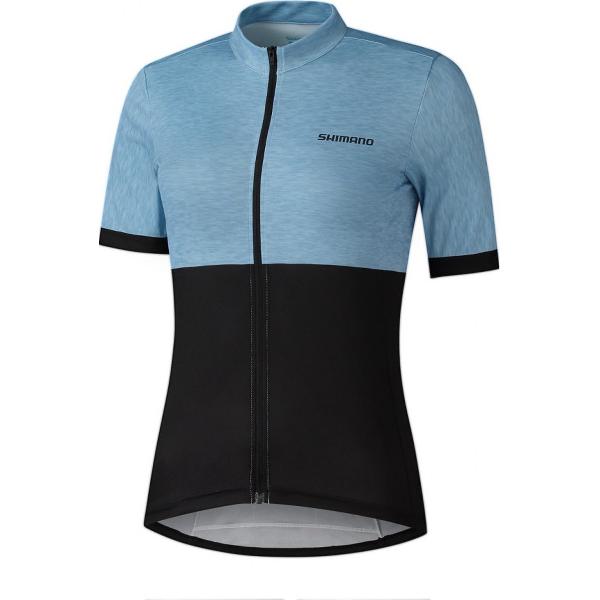 Shimano Fietsshirt Korte Mouwen Dames Element Pervinca Blauw-S