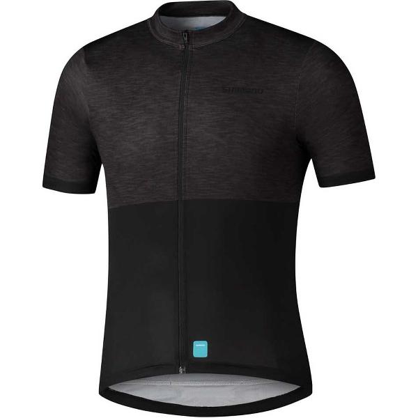 Shimano Element Jersey Met Korte Mouwen Zwart XL Man