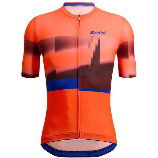 Santini Mirage Korte Mouwen Fietsshirt Oranje M Man