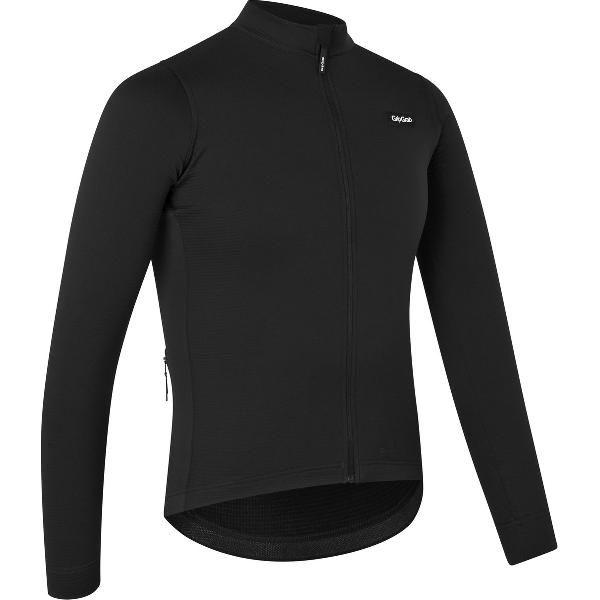 GripGrab - Gravelin Merinotech Thermo Fietsshirt Lange Mouwen Merino Wielrenshirt Cycling Jersey - Zwart - Heren - Maat XL