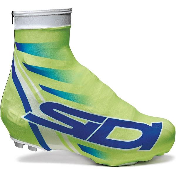 Sidi Copriscarpe Chrono Printed (35) - Fietsoverschoenen - Fluo Groen- Maat L = 41/43