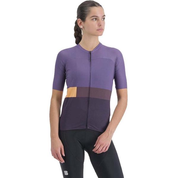 Sportful Outlet Snap Jersey Met Korte Mouwen Paars XS Vrouw