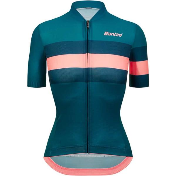 Santini Eco Sleek Bengal Korte Mouwen Fietsshirt Groen S Vrouw