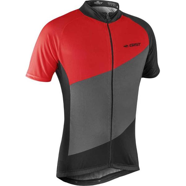 Gist Flow Jersey Met Korte Mouwen Rood,Zwart,Grijs S Man