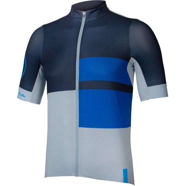 Endura Fs260 Print Jersey Met Korte Mouwen Blauw XL Man