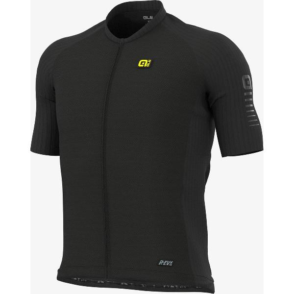 Ale Fietsshirt Korte Mouwen R-EV1 Silver Cooling - Zwart - XXL - Valt klein