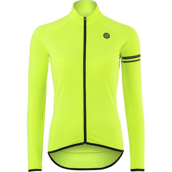 AGU Thermo Fietsshirt Lange Mouwen Essential Dames - Geel - M