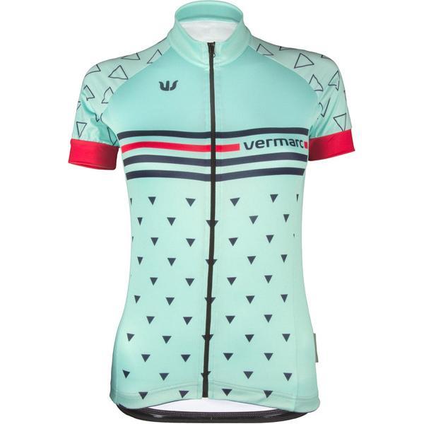 Vermarc Triangolo SP. L. Jersey / Fietsshirt Dames Munt Rubine-XXL