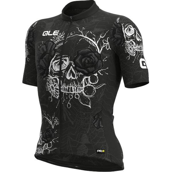 Ale Fietsshirt Korte Mouwen Graphics PRR Skull - Zwart - S - Valt klein