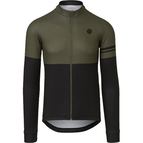 AGU Duo Fietsshirt Lange Mouwen Essential Heren - Army Green - Maat XXL