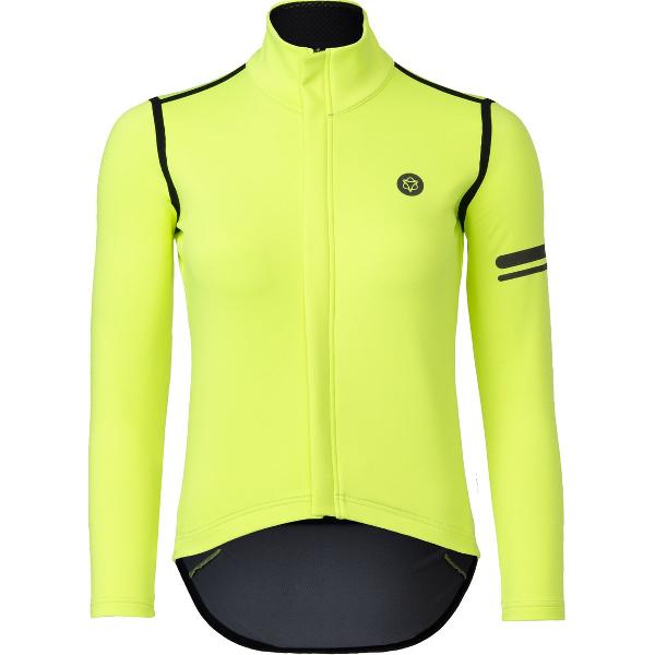 AGU Rain Jersey Fietsshirt Lange Mouwen Performance Dames - Geel - S