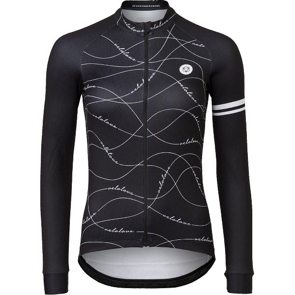 AGU Velo Wave Fietsshirt Lange Mouwen Essential Dames - Black - XL