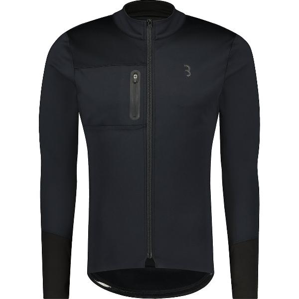 BBB Cycling ColdGuard Fietsjack - Winterjas - Winddicht en Waterafstotend - Racefiets Kleding - Zwart - Maat XL - BBW-456