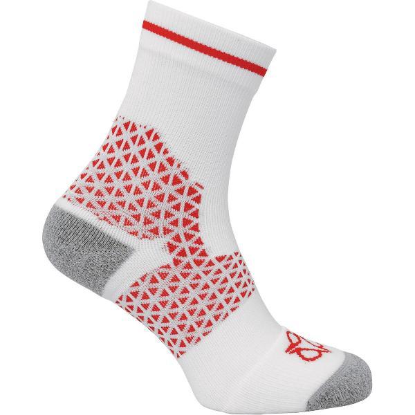 AGU Pro Summer - Fietssokken - Unisex - Maat L/XL (43-46) - Wit/Rood