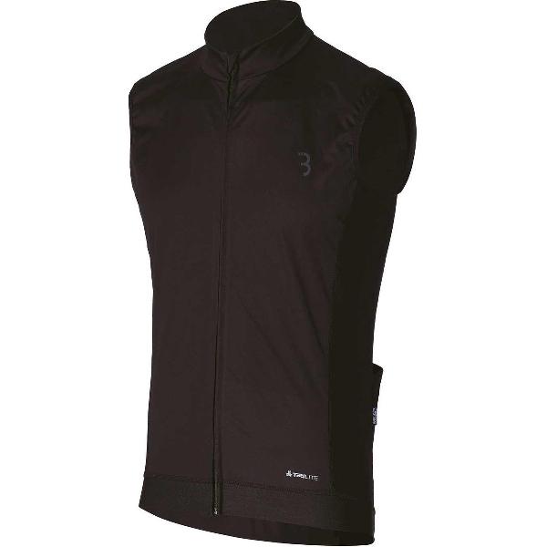 BBB Cycling Windvest TriGuard Fietsjack - Racefiets Kleding - Mouwloos - Waterbestendig - Zwart - Maat XXL - BBW-282