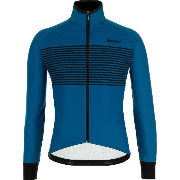 Santini Fietsjack lange mouwen Petrol Heren - Colore Winter Jacket Petrol Green - XS