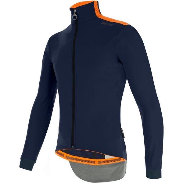 Santini Fietsjack lange mouwen Blauw Heren - Vega Multi Jacket Nautica Blue - M