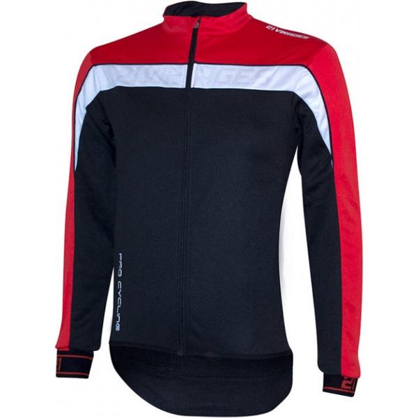 21Virages Fietsshirt pienza lange mouwen heren Zwart rood -M