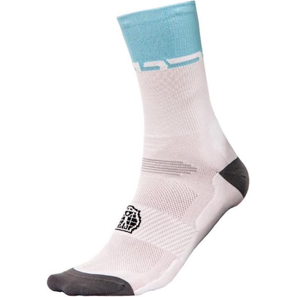 BIORACER SUMMER SOCKS WHITE WIT/BLAUW Maat 42/44