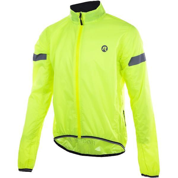 Rogelli Protect Regenjas - Fietsregenjack - Heren - Fluor - Maat L