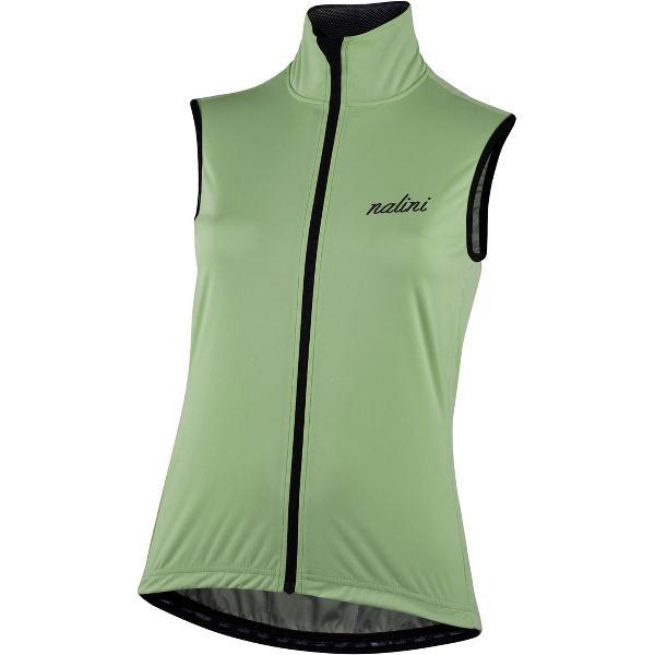 Nalini - Dames - Windvest Wielrennen - Windstopper - Mouwloos - Fietsjack - Groen - Geel - NEW WR LADY VEST - L