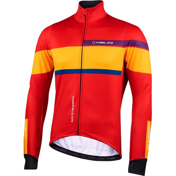 Nalini - Heren - Fietsjack winter - Warm Wielrenjack - Rood - Oranje - TRAGUARDO JKT (CMP) - L