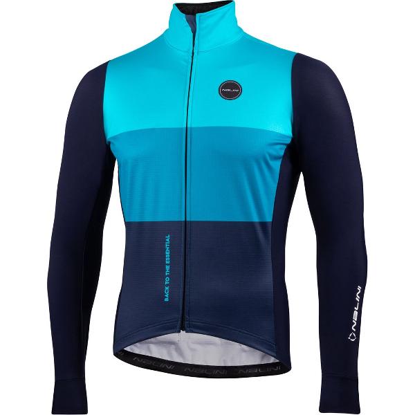 Nalini - Heren - Fietsjack winter - Warm Wielrenjack - Blauw - Turquoise - NEW ASFALTO JKT (CMP) - XS