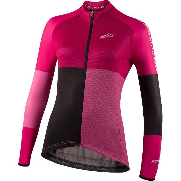 Nalini - Dames - Fietsshirt - Lange Mouwen - Wielrenshirt - Roze - Fucsia - NEW LS COLOR LADY J - XS