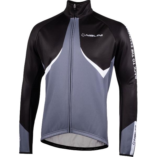 Nalini - Heren - Fietsjack winter - Warm Wielrenjack - Zwart - Grijs - CYGNUSJKT - XXL