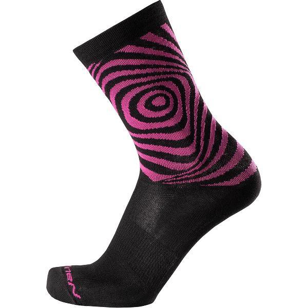 Nalini - Unisex - Fietssokken Winter - Warme Wielrensokken - Thermo - Zwart - Fucsia - NEWCOOLMAXSOCKS - XS