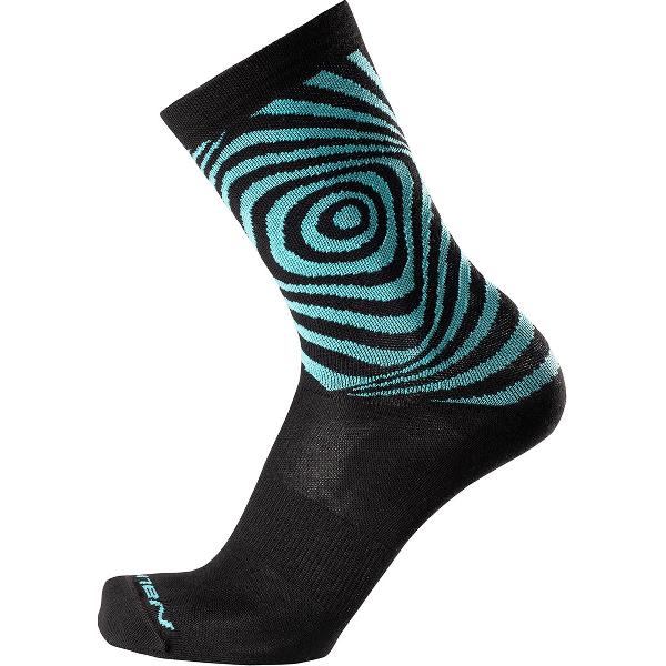 Nalini - Unisex - Fietssokken Winter - Warme Wielrensokken - Thermo - Zwart - Blauw - NEWCOOLMAXSOCKS - L/XL