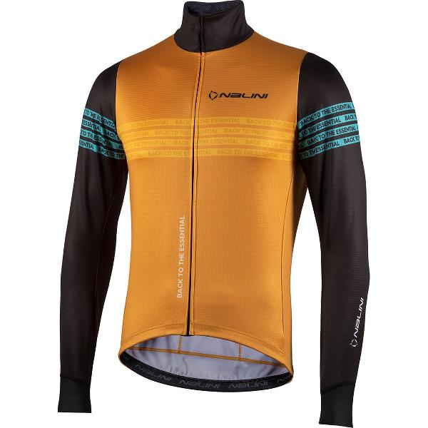 Nalini - Heren - Fietsjack winter - Winddicht Warm Wielrenjack - Zwart - Oranje - STRADAJKT - L