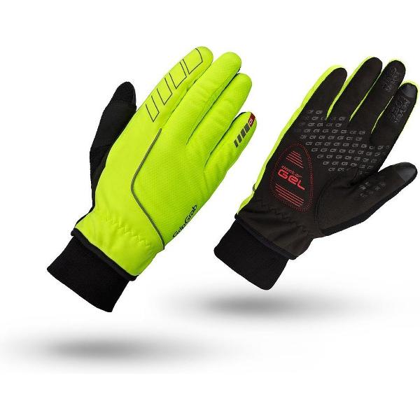 GripGrab - Windster Hi-Vis Windproof Winter Glove - Geel Hi-Vis - Unisex - Maat M