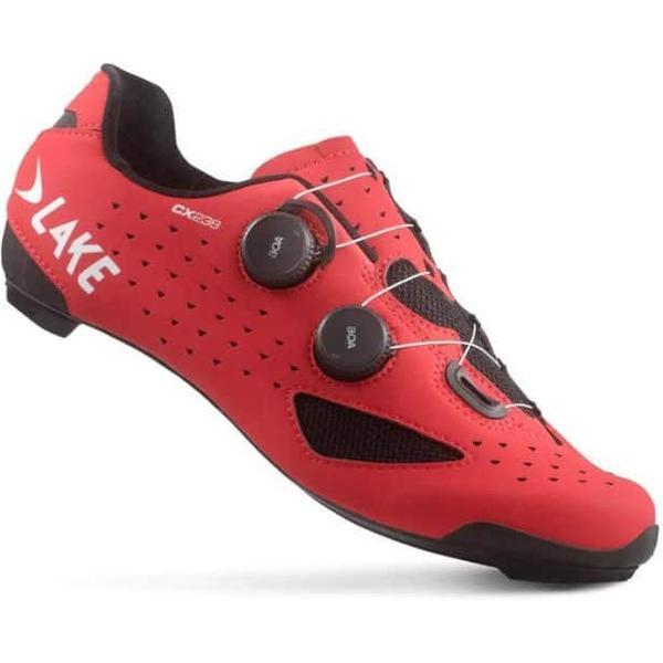 Lake Wielrenschoenen CX238 maat 50 Wit