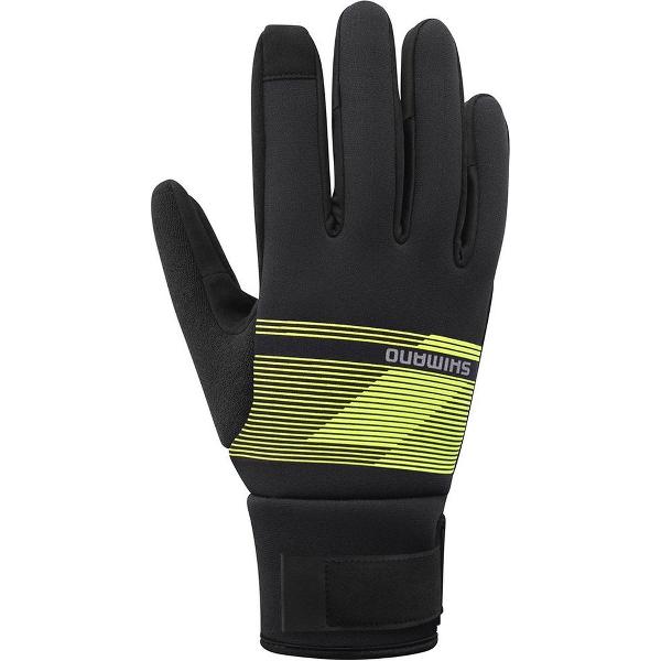 SHIMANO Windbreak Thermal Lange Handschoenen Heren - Neon Yellow - XXL